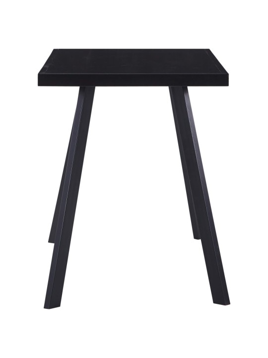 Valgomojo stalas, juodas, 120x60x75cm, grūdintas stiklas