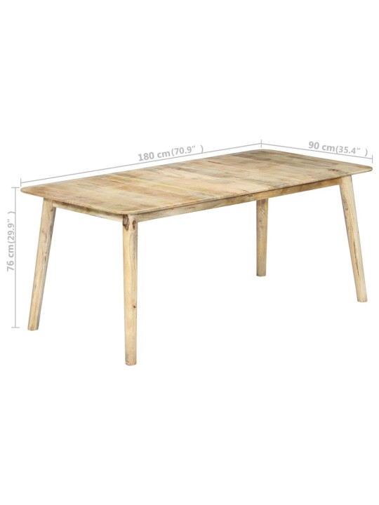 Valgomojo stalas, 180x90x76cm, mango medienos masyvas