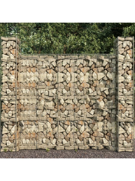 Gabiono siena su dang., 600x50x200cm, galvanizuotas plienas