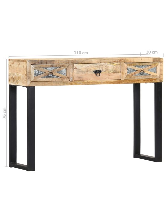 Konsolinis staliukas, 110x30x76 cm, mango medienos masyvas