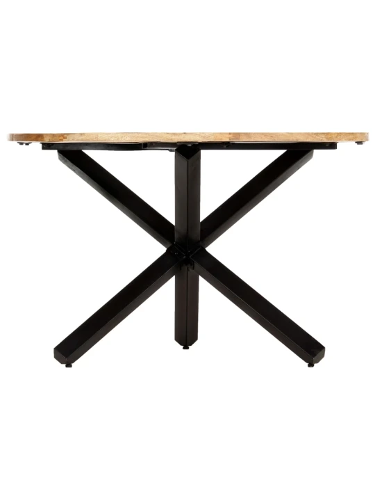 Valgomojo stalas, 120x76 cm, mango medienos masyvas, apvalus