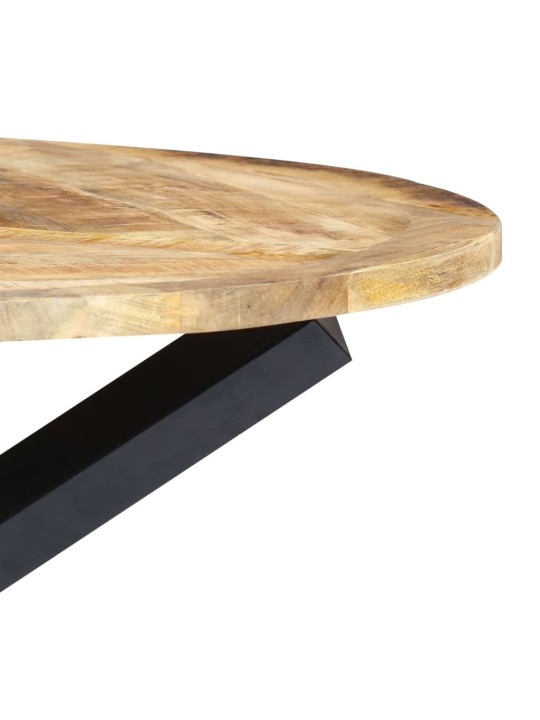 Valgomojo stalas, 120x76 cm, mango medienos masyvas, apvalus