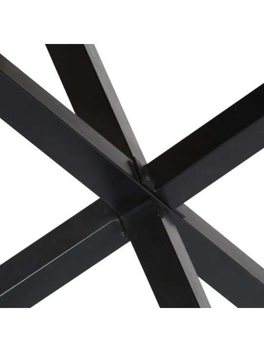 Valgomojo stalas, 120x76 cm, mango medienos masyvas, apvalus