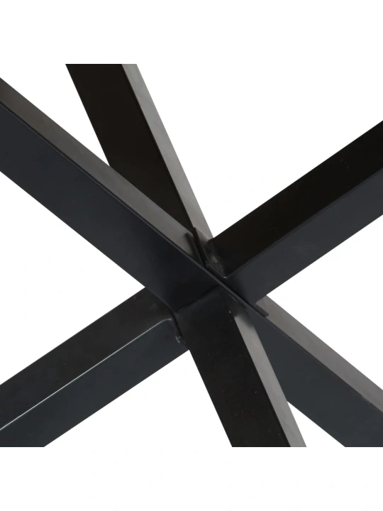 Valgomojo stalas, 120x76 cm, mango medienos masyvas, apvalus