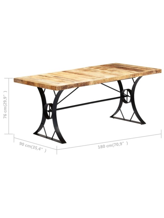 Valgomojo stalas, 180x90x76cm, mango medienos masyvas
