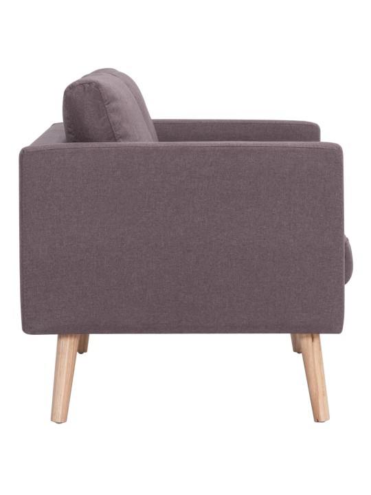 Sofų komplektas, 2d., taupe sp., audinys