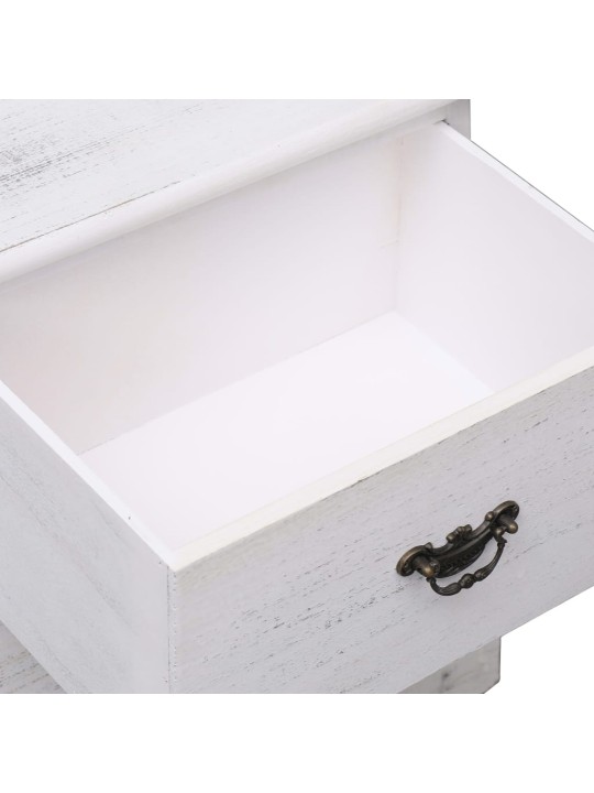 Naktinė spintelė, baltos sp., 38x28x45 cm, paulov. mediena