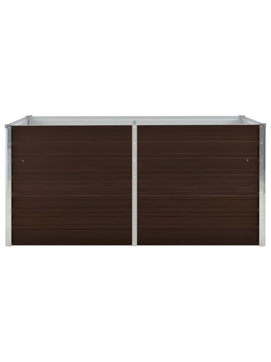 Pakeltas sodo lovelis, rudas, 160x88x77cm, galvan. plienas