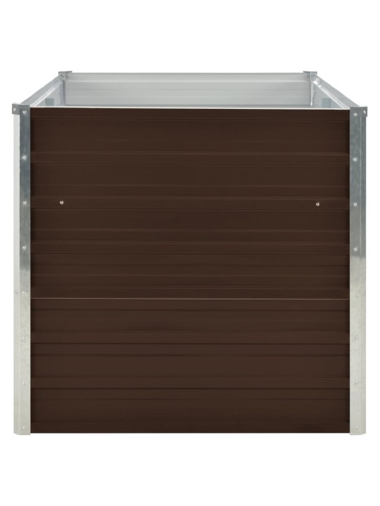 Pakeltas sodo lovelis, rudas, 160x88x77cm, galvan. plienas