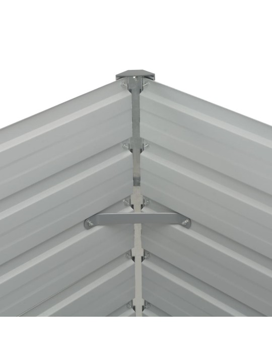 Pakeltas sodo lovelis, rudas, 160x88x77cm, galvan. plienas