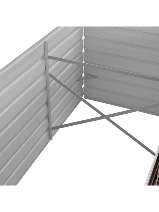 Lovelis, rudas, 320x80x77cm, galvanizuotas plienas, aukštas