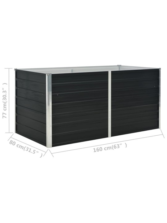 Pakeltas sodo lovelis, antr. sp., 160x80x77cm, galvan. plienas