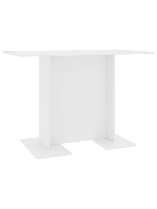 Valgomojo stalas, baltos spalvos, 110x60x75cm, apdirbta mediena