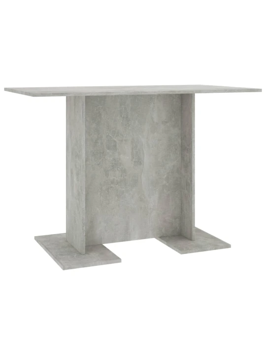 Valgomojo stalas, betono pilkos, 110x60x75 cm, apdirbta mediena