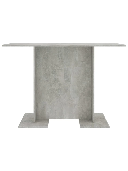 Valgomojo stalas, betono pilkos, 110x60x75 cm, apdirbta mediena