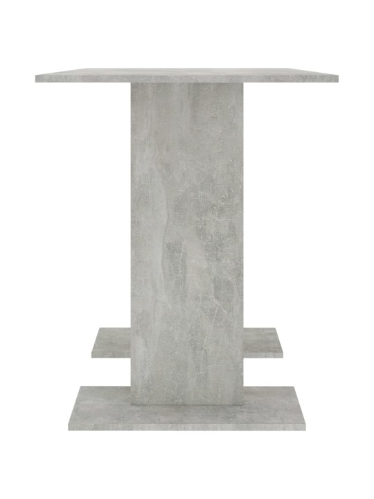 Valgomojo stalas, betono pilkos, 110x60x75 cm, apdirbta mediena