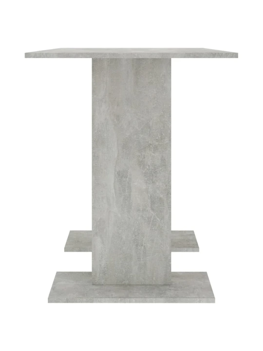 Valgomojo stalas, betono pilkos, 110x60x75 cm, apdirbta mediena