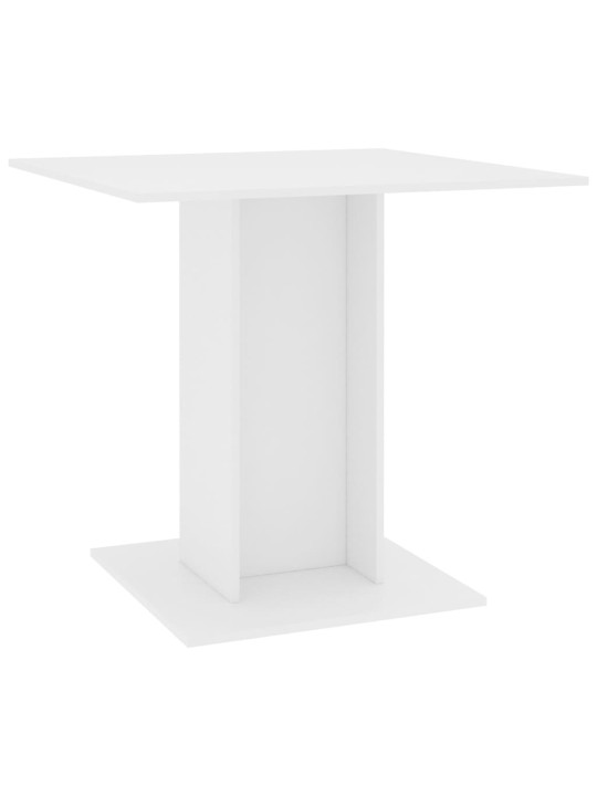 Valgomojo stalas, baltos spalvos, 80x80x75 cm, MDP