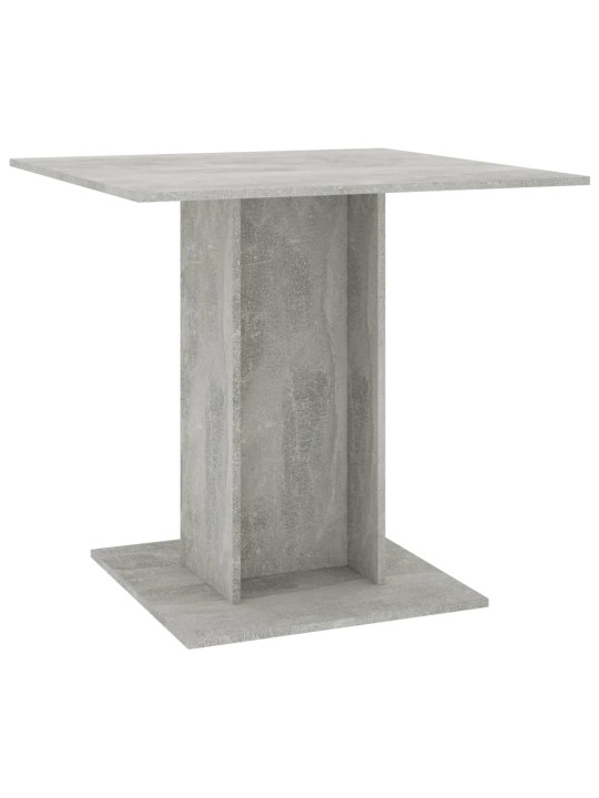 Valgomojo stalas, betono pilkos spalvos, 80x80x75 cm, MDP