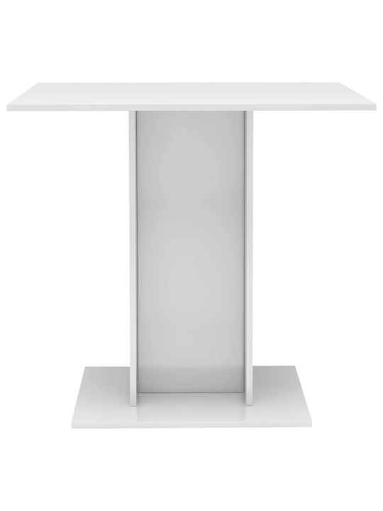 Valgomojo stalas, baltos sp., 80x80x75cm, MDP, labai blizgus