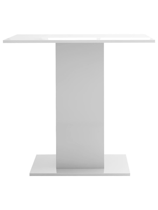 Valgomojo stalas, baltos sp., 80x80x75cm, MDP, labai blizgus
