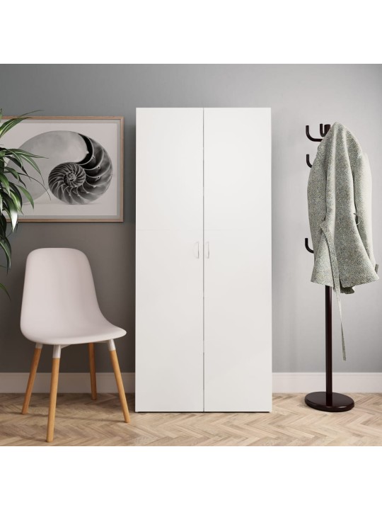 Spintelė batams, baltos spalvos, 80x35,5x180 cm, MDP