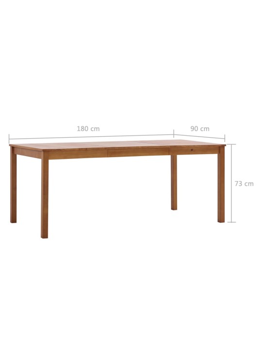 Valgom. stalas, medaus rud. sp., 180x90x73cm, puš. med. mas.