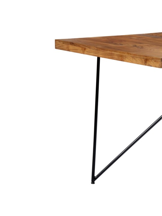 Valgomojo stalas, 180x90x76cm, akacijos medienos masyvas