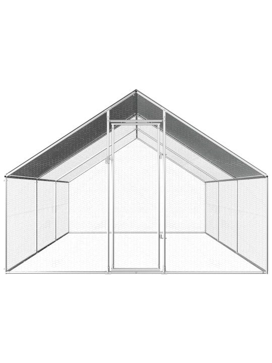 Lauko narvas viščiukams, 2,75x6x1,92 m, galvanizuotas plienas