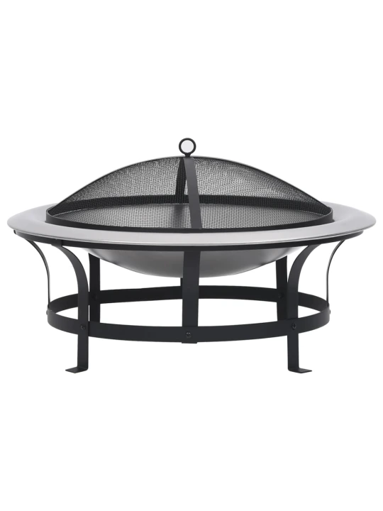 Lauko laužavietė su kepsnine, 76cm, nerūdijantis plienas