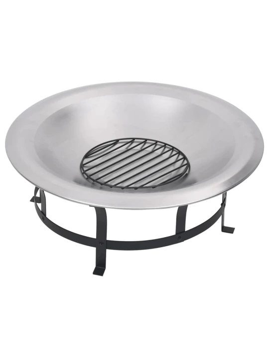 Lauko laužavietė su kepsnine, 76cm, nerūdijantis plienas