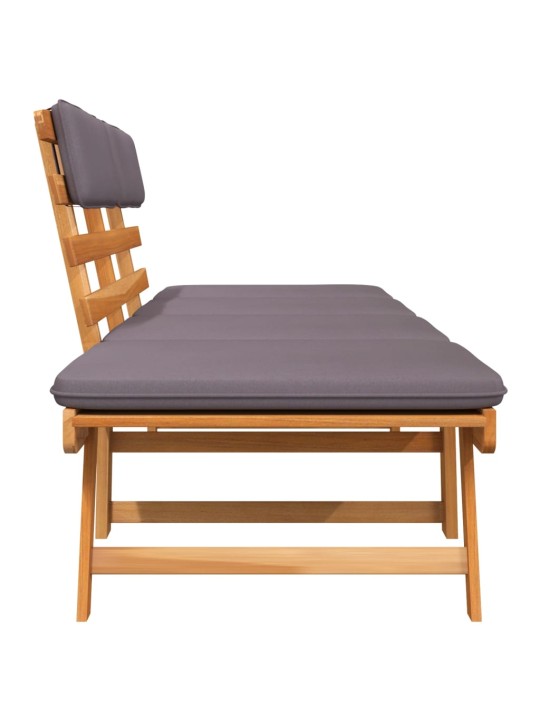 2-1 Sodo sofa su pagalvėmis, 190cm, akacijos medienos masyvas