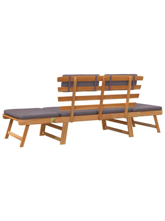 2-1 Sodo sofa su pagalvėmis, 190cm, akacijos medienos masyvas