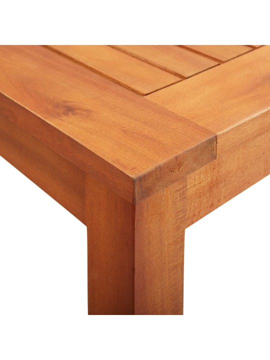 Sodo stalas, 88x88x74cm, akacijos medienos masyvas