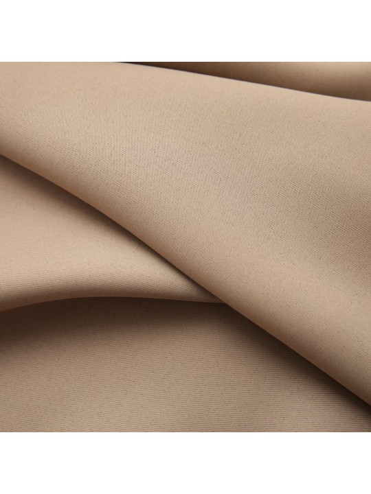Naktinės užuolaidos su kabliukais, 2vnt., taupe, 140x245cm