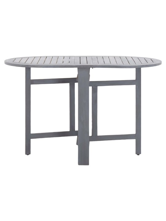 Sodo stalas, pilkas, 120x70x74cm, akacijos medienos masyvas