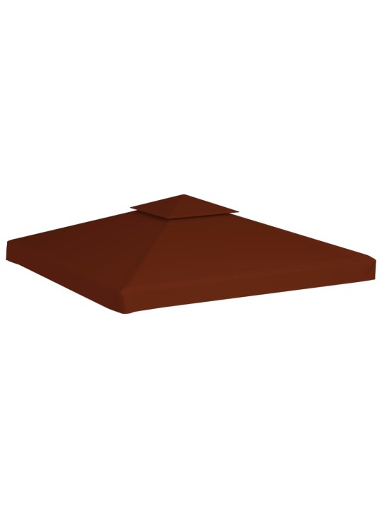 Pavėsinės uždangalas, 2 pakopų, terakota, 3x3m, 310 g/m²
