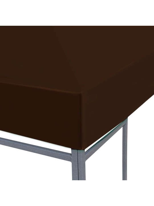 Viršutinis pavėsinės uždangalas, rudas, 3x3m, 310 g/m²