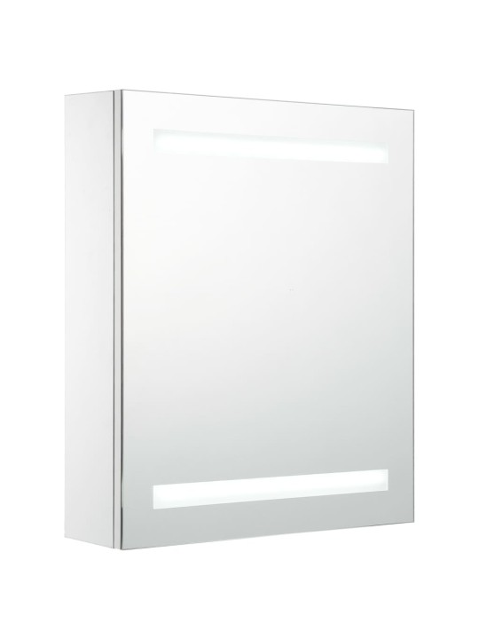 Veidrodinė vonios spintelė su LED apšvietimu, 50x13,5x60 cm