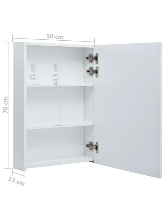 Veidrodinė vonios spintelė su LED apšvietimu, 50x13x70cm
