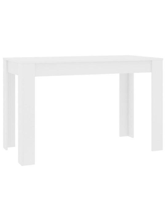 Valgomojo stalas, baltos spalvos, 120x60x76cm, MDP