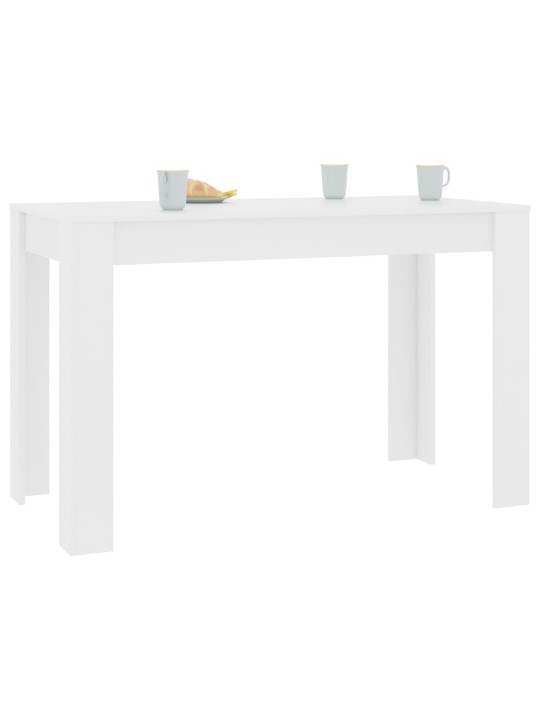 Valgomojo stalas, baltos spalvos, 120x60x76cm, MDP