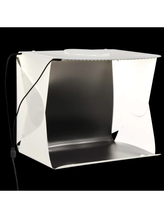 Sulankstoma studijos LED šviesdėžė, balta,40x34x37cm, plastikas