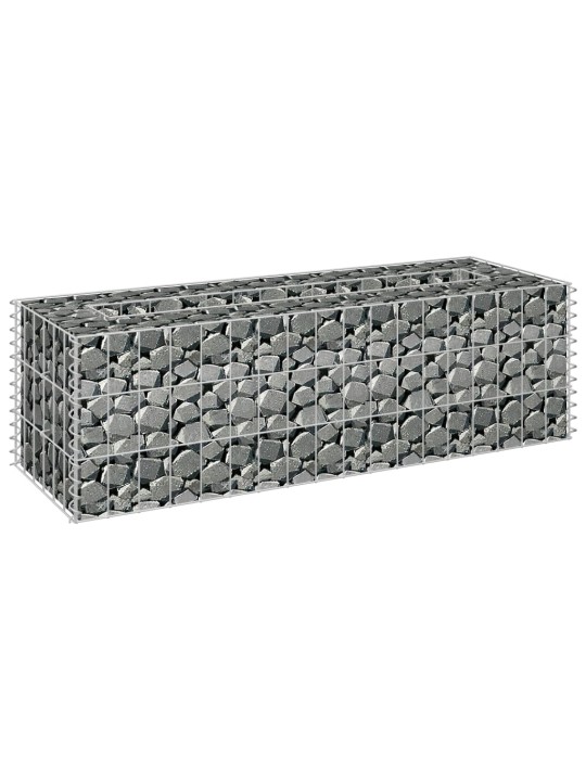 Gabiono vazonas, 90x30x30cm, galvanizuotas plienas, aukštas