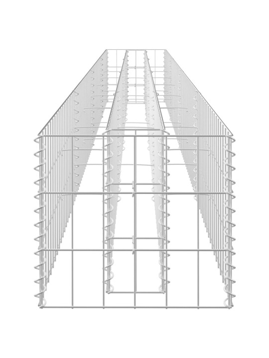 Gabiono vazonas, 360x30x30cm, galvanizuotas plienas, aukštas