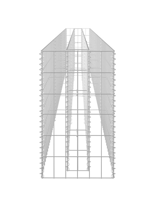 Gabiono vazonas, 360x30x60cm, galvanizuotas plienas, aukštas