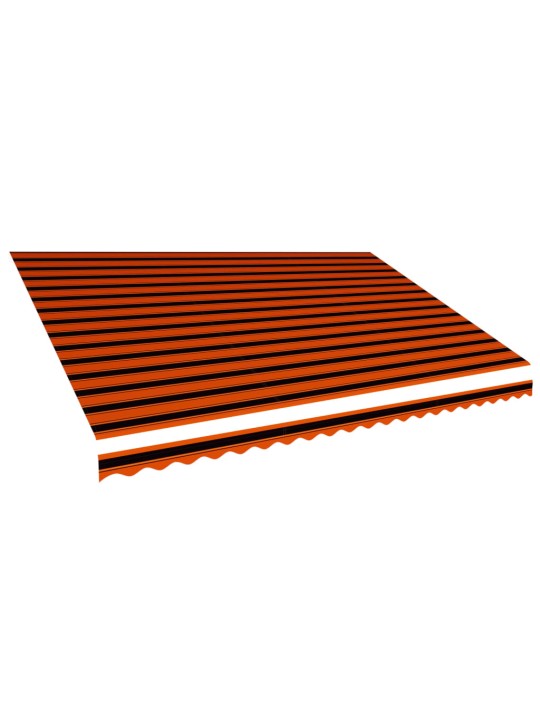 Markizės uždangalas nuo saulės, oranžinis ir rudas, 500x300cm