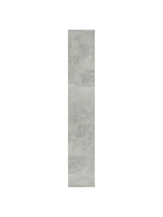 Kambario pertvara/knygų spinta, betono pilka, 100x24x140cm, MDP
