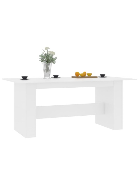 Valgomojo stalas, baltos spalvos, 180x90x76 cm, MDP