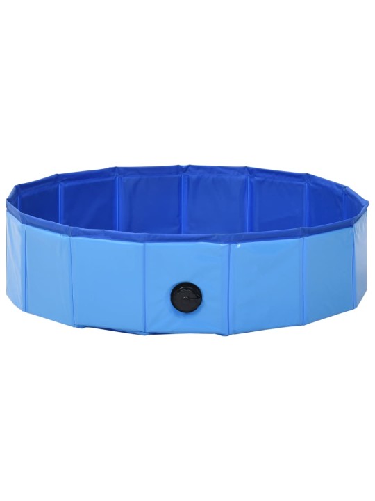Sulankstomas baseinas šunims, mėlynos spalvos, 80x20cm, PVC